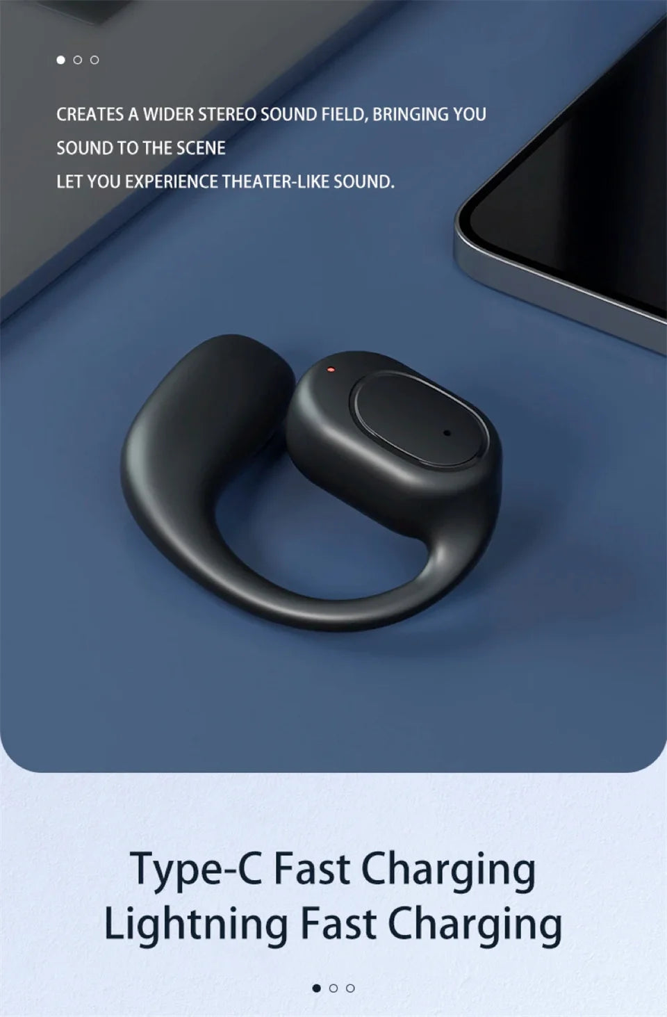 Wireless Bone Conduction Headphones – Bluetooth, Mic, Noise Cancelling