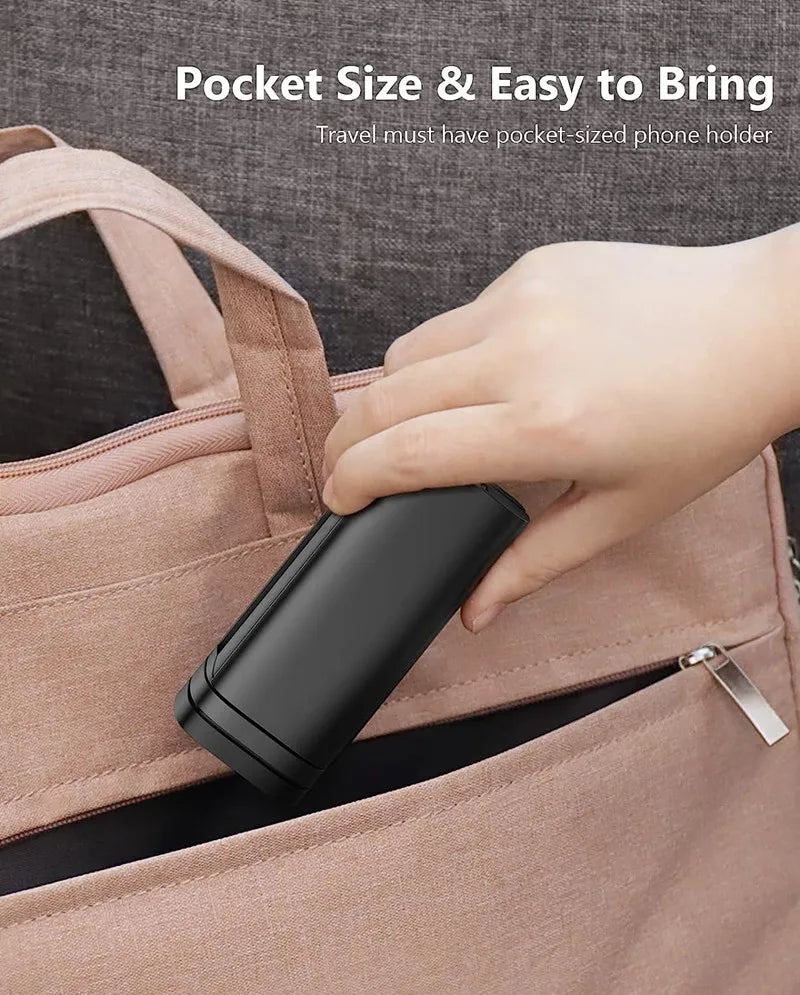 Airplane Phone Holder – Portable Foldable Travel Stand, Adjustable & Rotatable