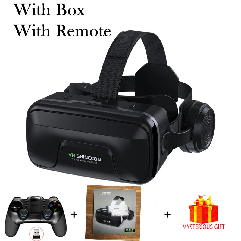 VR Shinecon 10.0 3D VR Helmet – Smartphone Virtual Reality Headset
