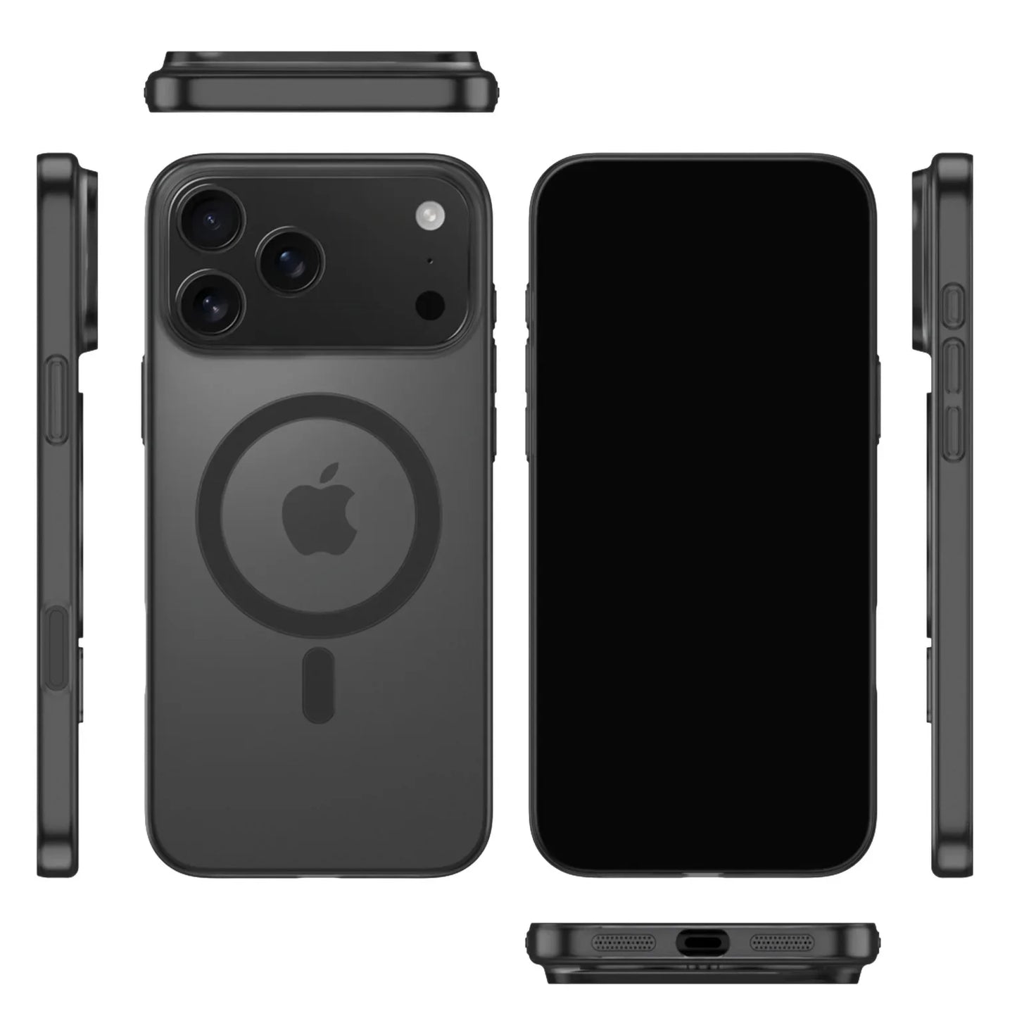 Luxury Matte iPhone Case – MagSafe & Wireless Charging (iPhone 11–17)