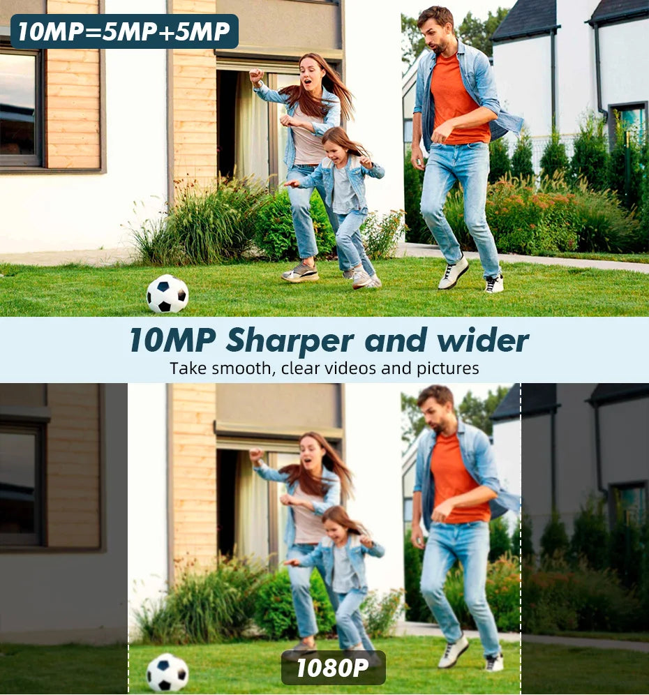 KERUI 5K 10MP Dual Lens WiFi Camera – Smart PTZ Outdoor Security