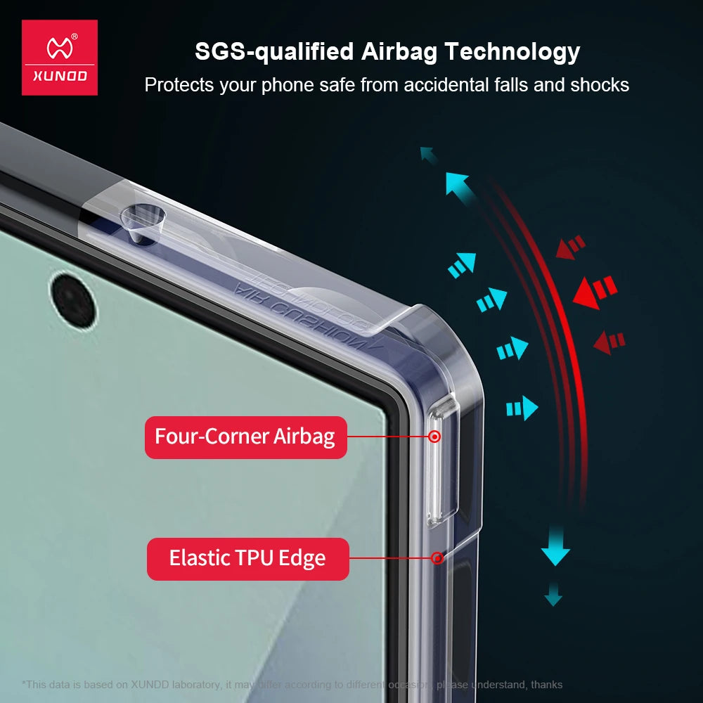 Xundd Galaxy Z Fold 3–7 Case – Hinge Protection + Built-in Screen Protector