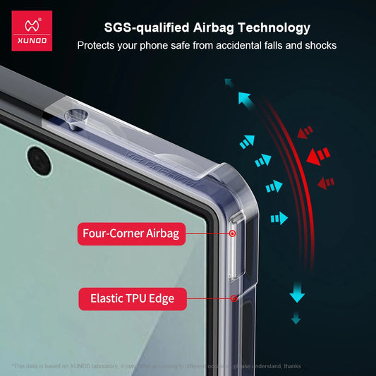 Xundd Galaxy Z Fold 3–7 Case – Hinge Protection + Built-in Screen Protector