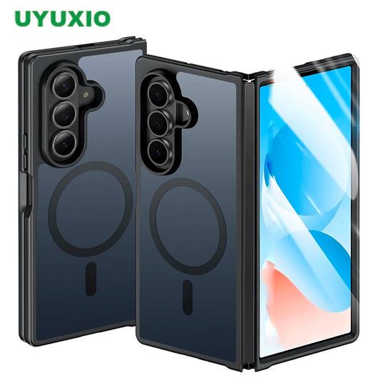 UYUXIO Magnetic Case – Slim Rugged Wireless Charging (Galaxy Z Fold 7)