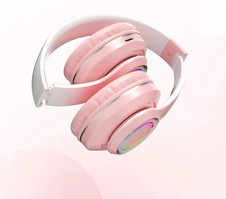 Wireless Bluetooth Kids Headphones – Multi-Color, SD Card, HiFi Stereo